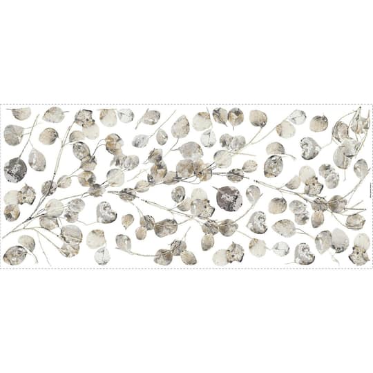 RoomMates Silver Dollar Branch Peel & Stick Giant Wall Decal